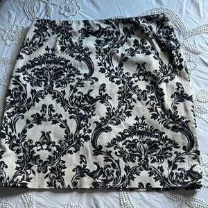 Talbots Black and Cream Mini Skirt